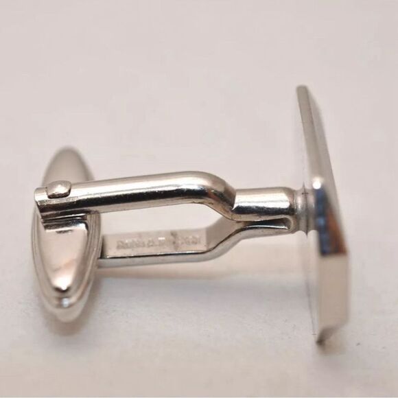 Nina Ricci Silver Hammer Cufflinks with Original Box Wedding Engraved Me… - Picture 7 of 10